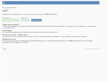 Tablet Screenshot of login.omoc.de